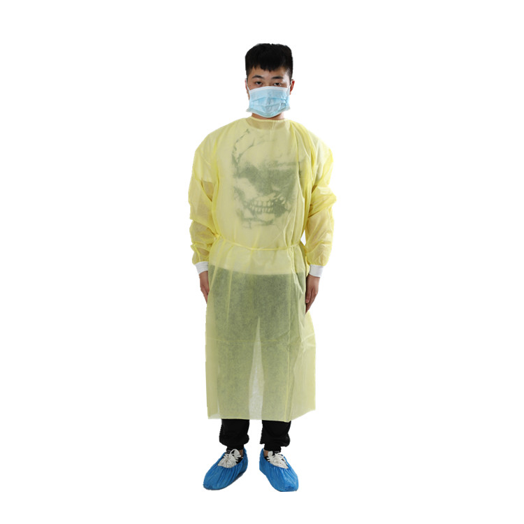 Disposable PP Isolation Gown Heal-sealing