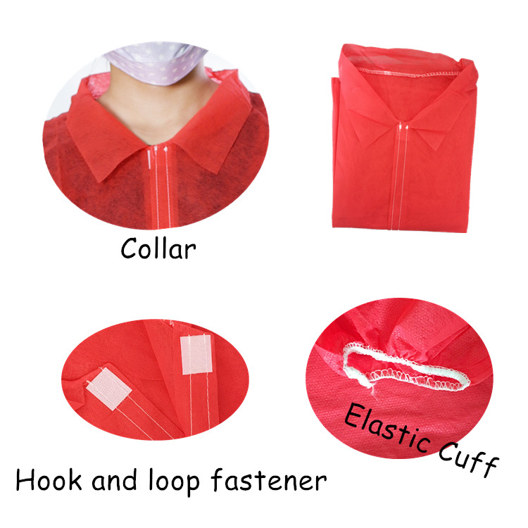 Disposable Lab Coat - Collar/Velcro