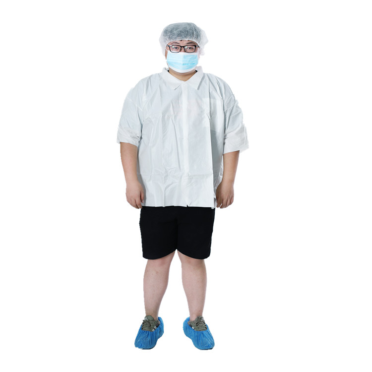 Lab Coat - Short Sleeve/Snap/Microporous